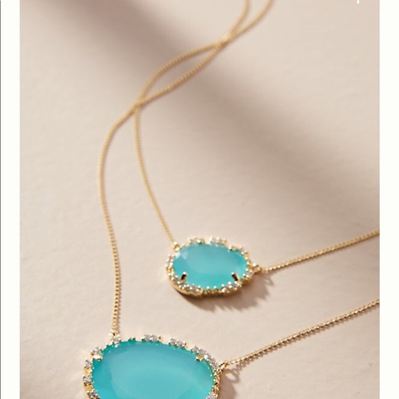 Anthropologi double stone pendant necklace - Picture 10 of 11